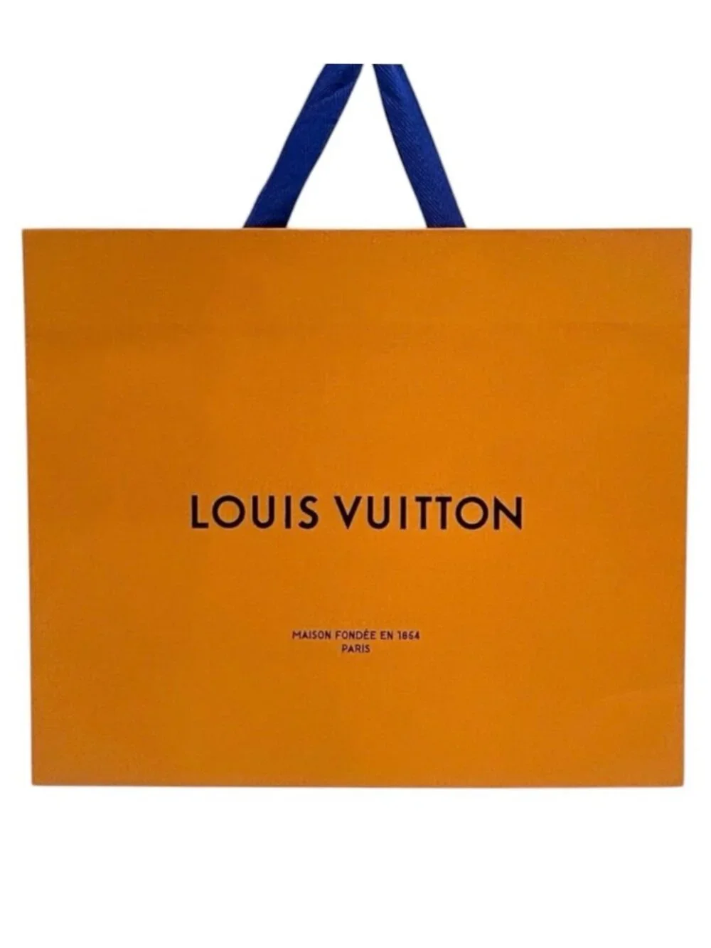 AUTHENTIC LOUIS VUITTON Gift bag Luxury Designer Presentation Orange Blue